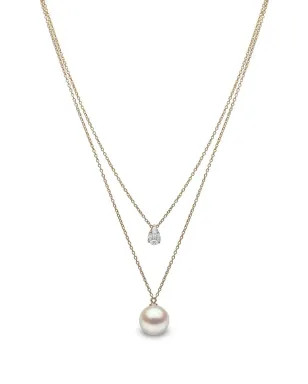 Yoko London 18kt yellow gold Starlight pearl and diamond necklace - サムネイル1