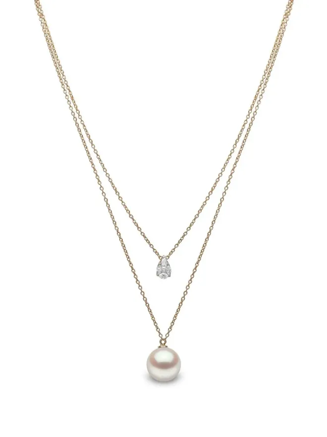 Yoko London Yoko London 18kt yellow gold Starlight pearl and diamond necklaceの商品画像
