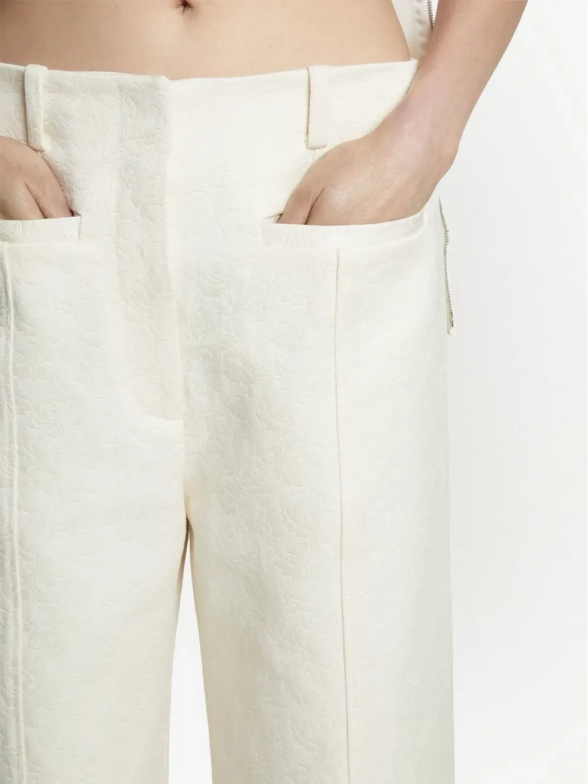 Proenza Schouler コットンウール混紡ジャカードパンツ - 画像5