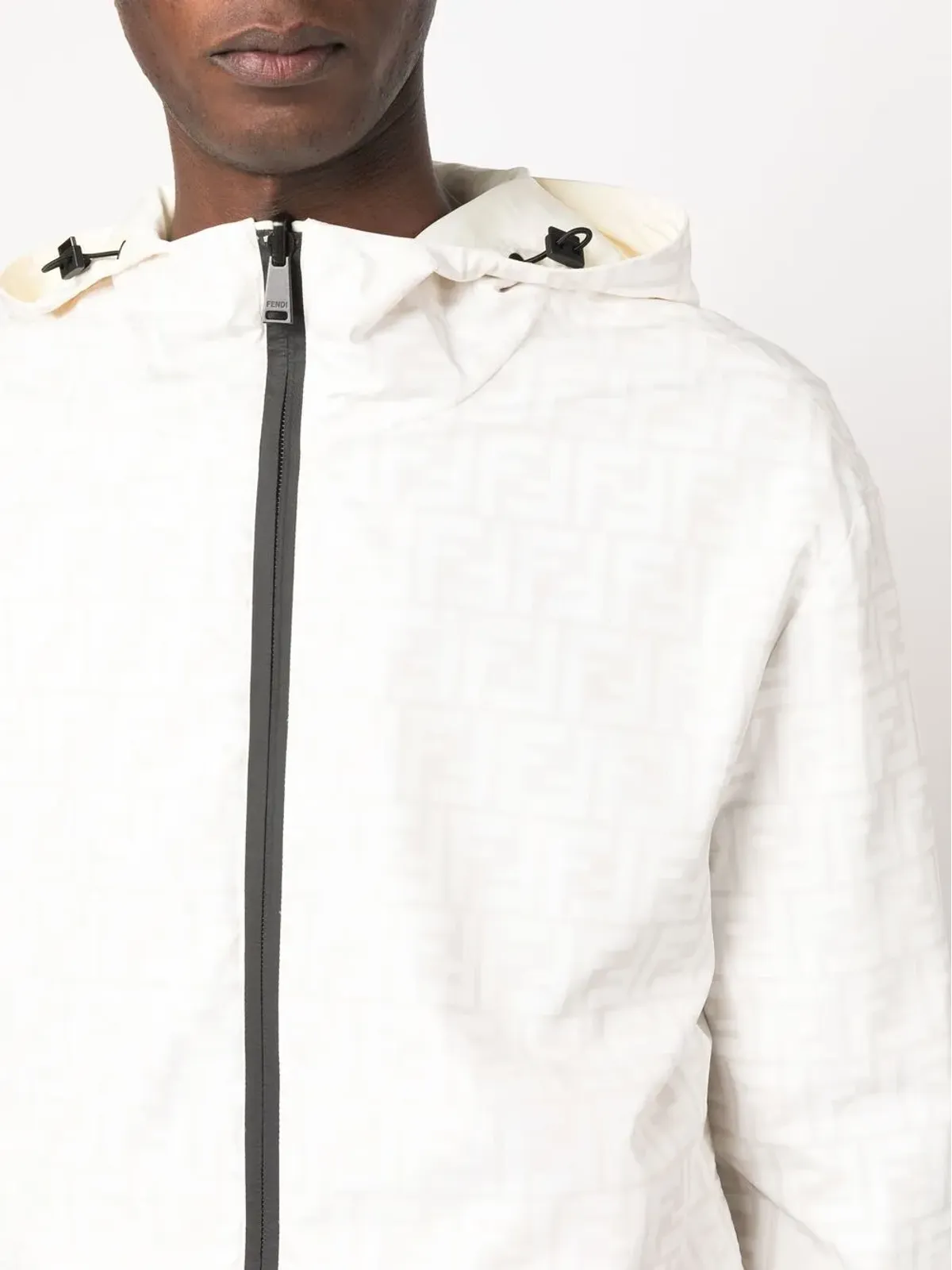 FENDI FF-logo print hooded jacket - 画像5