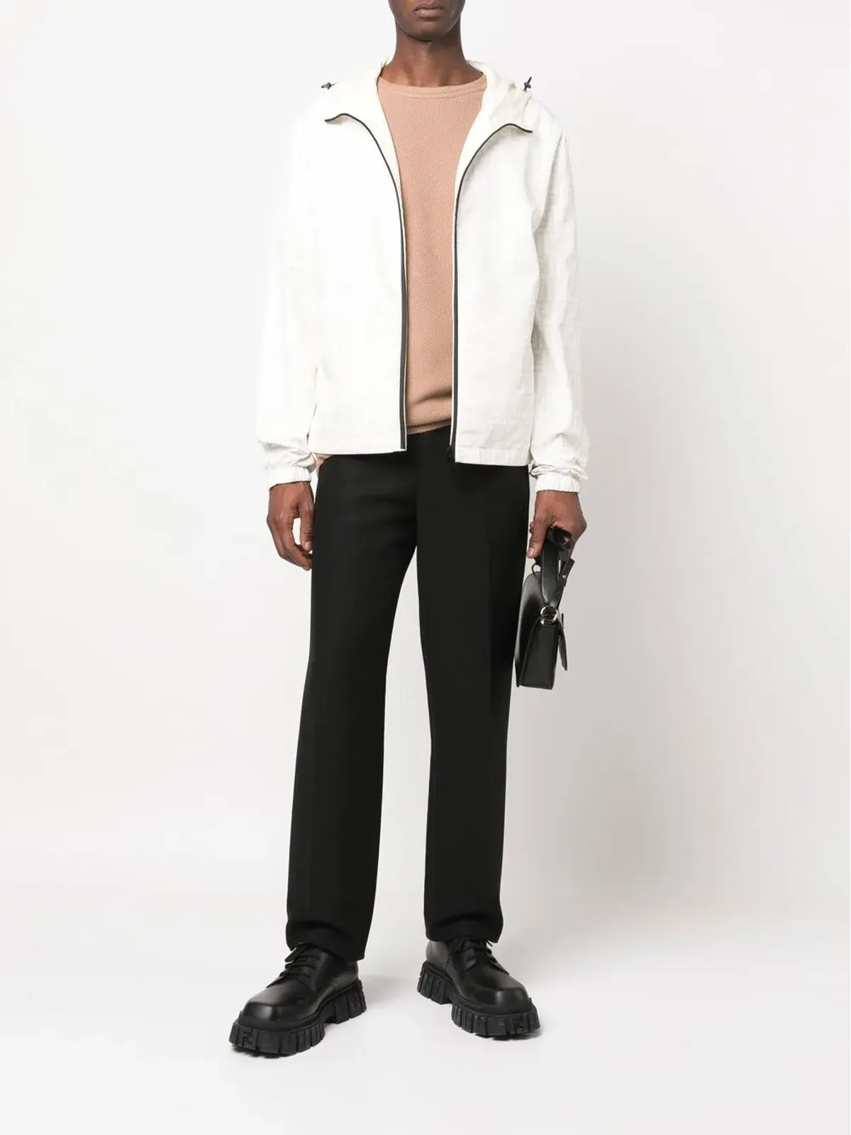 FENDI FF-logo print hooded jacket - 画像2