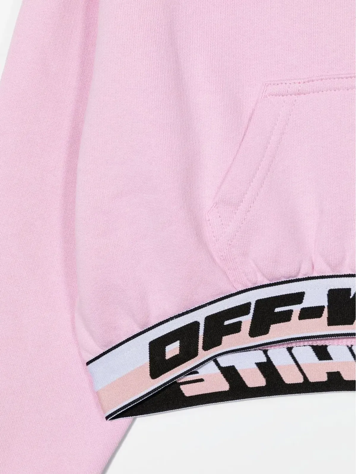 Off-White Kids ロゴウェストバンド コットン パーカー - 画像3