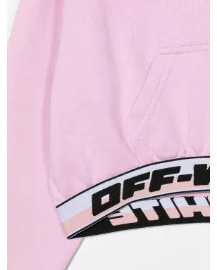Off-White Kids ロゴウェストバンド コットン パーカー - サムネイル3