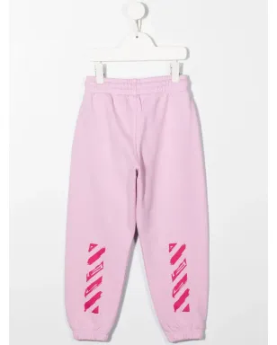 Off-White Kids スクリプトロゴプリント トラックパンツ - サムネイル2