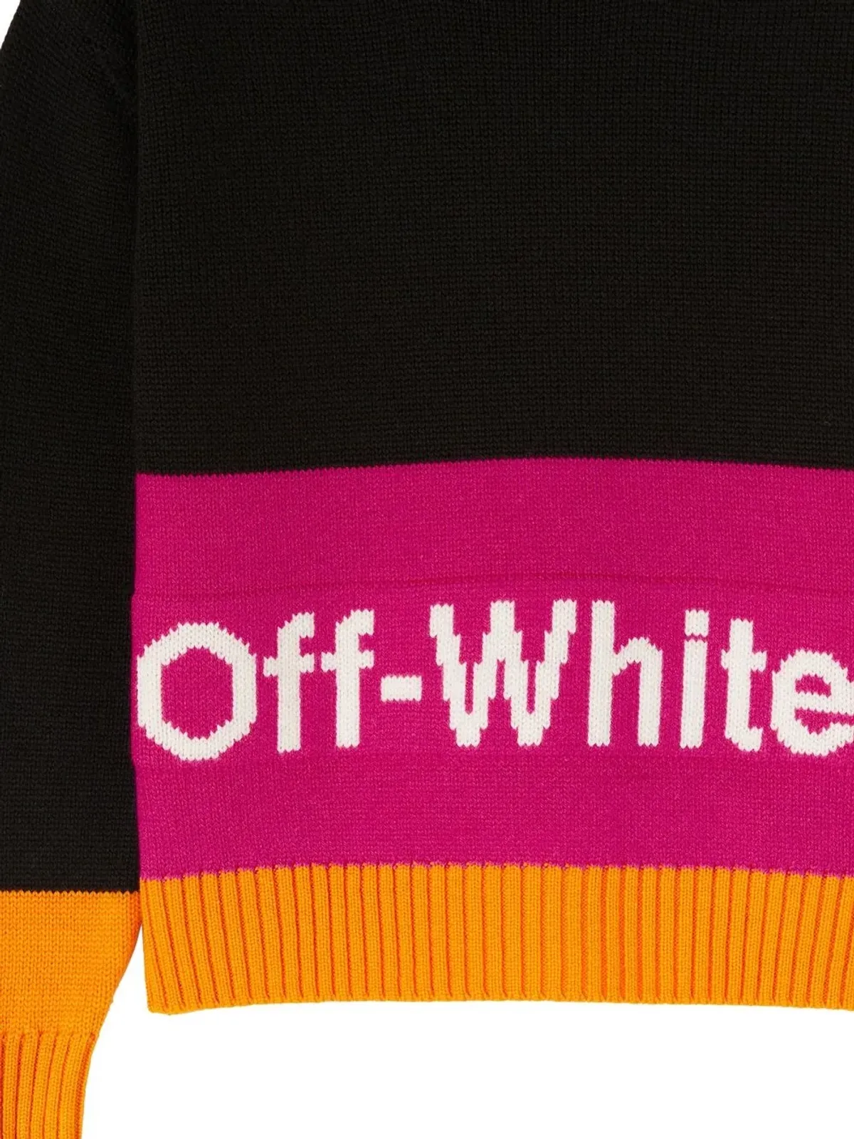 Off-White Kids カラーブロック クルーネック ジャンパー - 画像3