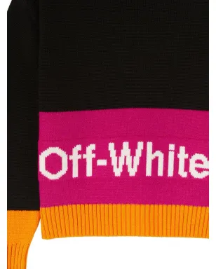 Off-White Kids カラーブロック クルーネック ジャンパー - サムネイル3