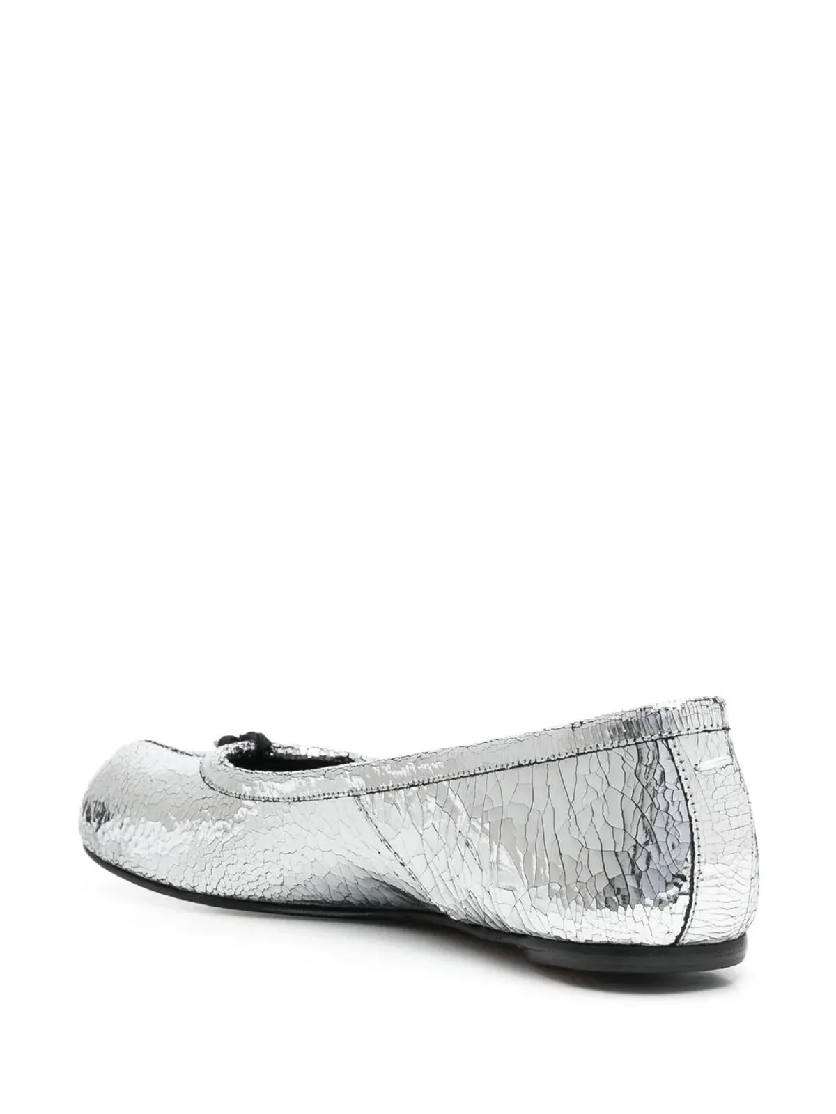 Maison Margiela タビ・ミラーエフェクト バレエシューズ - シルバー - 画像3