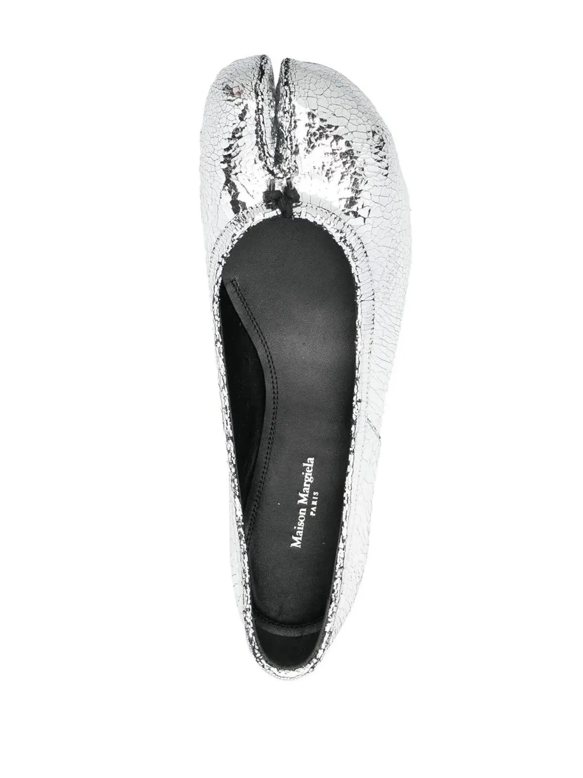 Maison Margiela タビ・ミラーエフェクト バレエシューズ - シルバー - 画像4