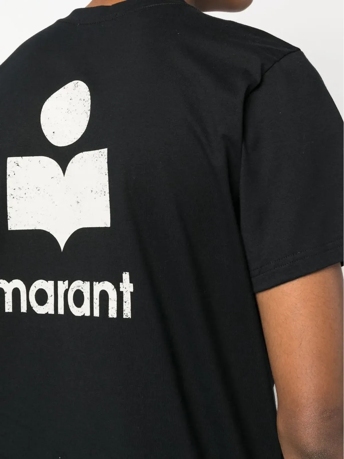 MARANT ZAFFERH ロゴプリント Tシャツ ブラック - 画像5