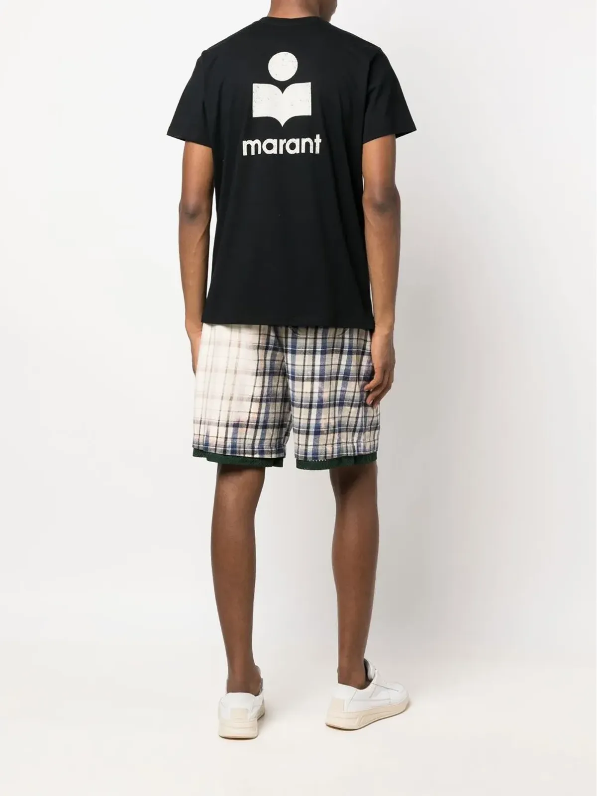 MARANT ZAFFERH ロゴプリント Tシャツ ブラック - 画像2