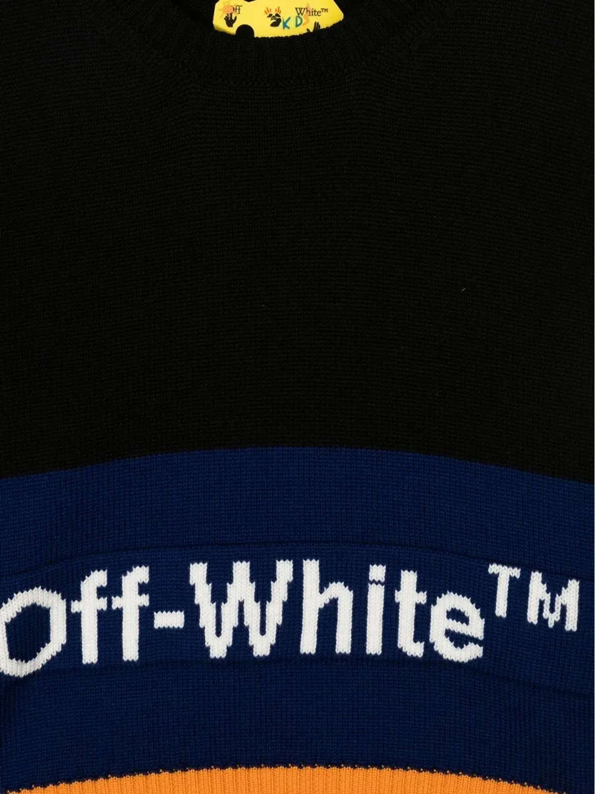 Off-White Kids バージンウール ロゴ刺繍 ジャンパー - 画像3