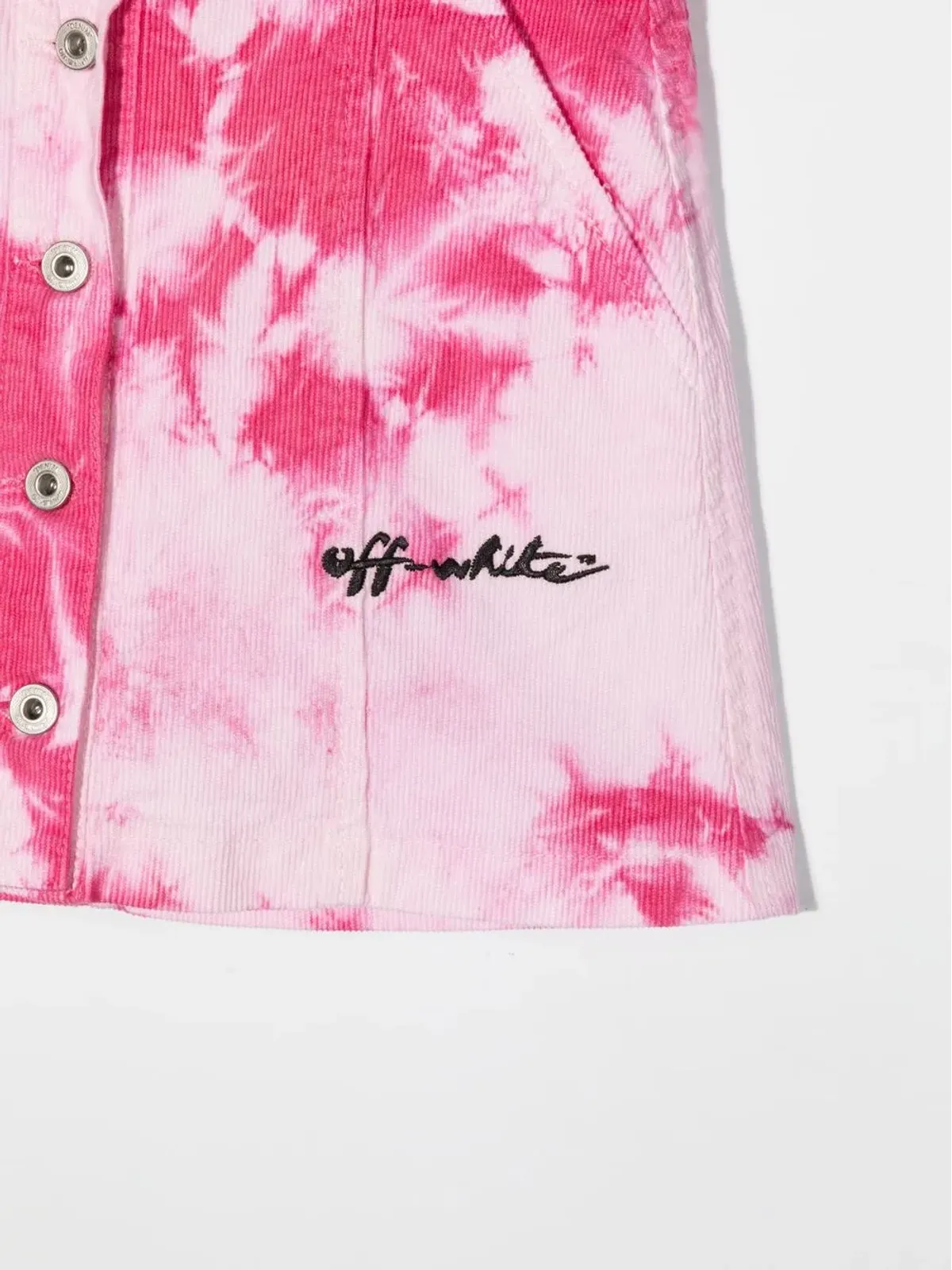 Off-White Kids タイダイプリントスカート ピンク - 画像3