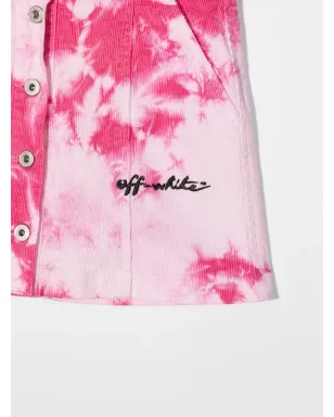 Off-White Kids タイダイプリントスカート ピンク - サムネイル3