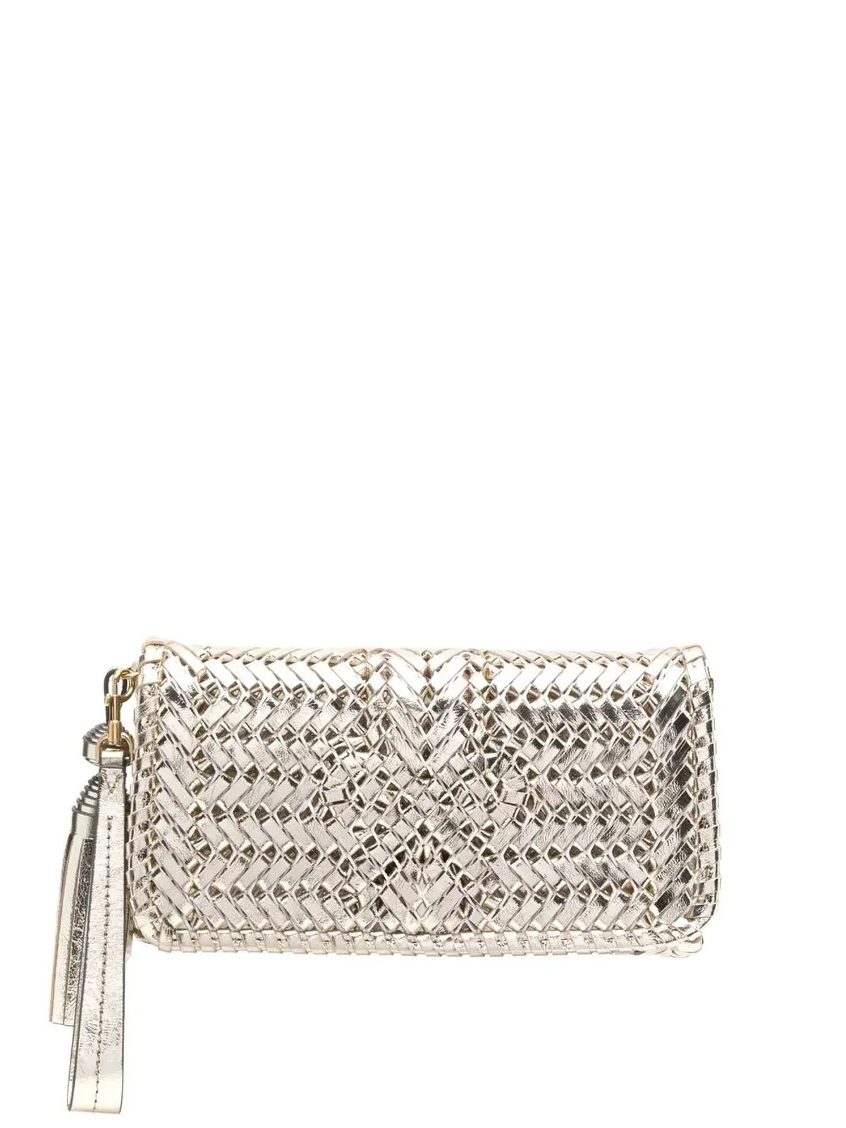 Anya Hindmarch Neeson leather clutch bag - Gold - 画像1