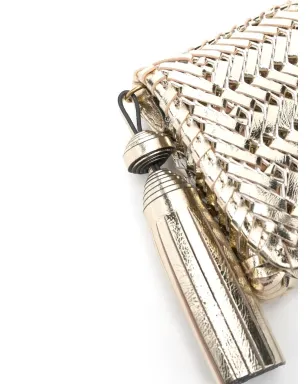 Anya Hindmarch Neeson leather clutch bag - Gold - サムネイル5