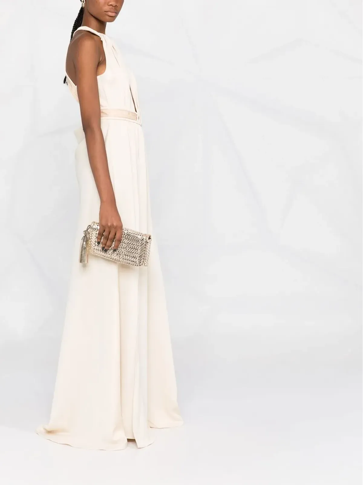 Anya Hindmarch Neeson leather clutch bag - Gold - 画像2