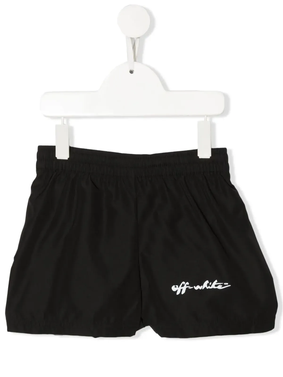 Off-White Kids ロゴプリント スイムショーツ - 画像1