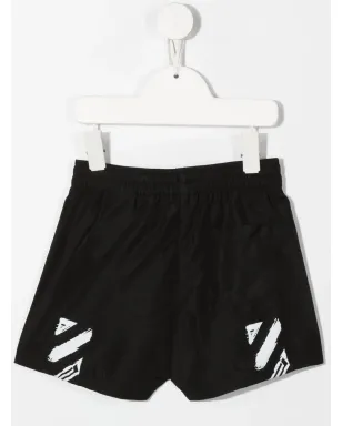 Off-White Kids ロゴプリント スイムショーツ - サムネイル2