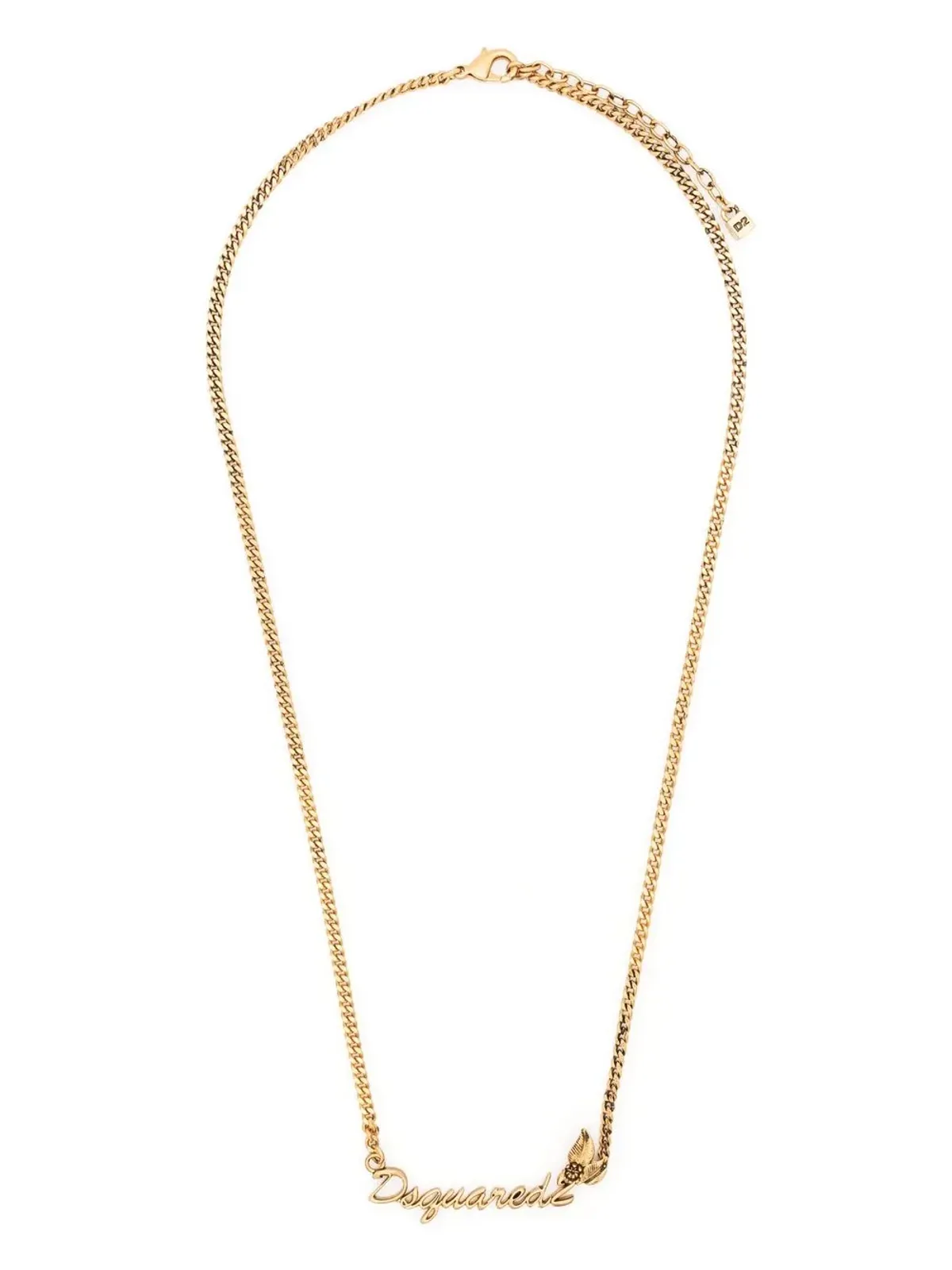 DSQUARED2 Hadwriting-charm chain necklace - Gold - 画像3