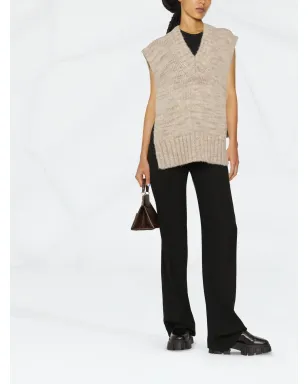 Maison Margiela ボタニカルダイ編みベスト - サムネイル2