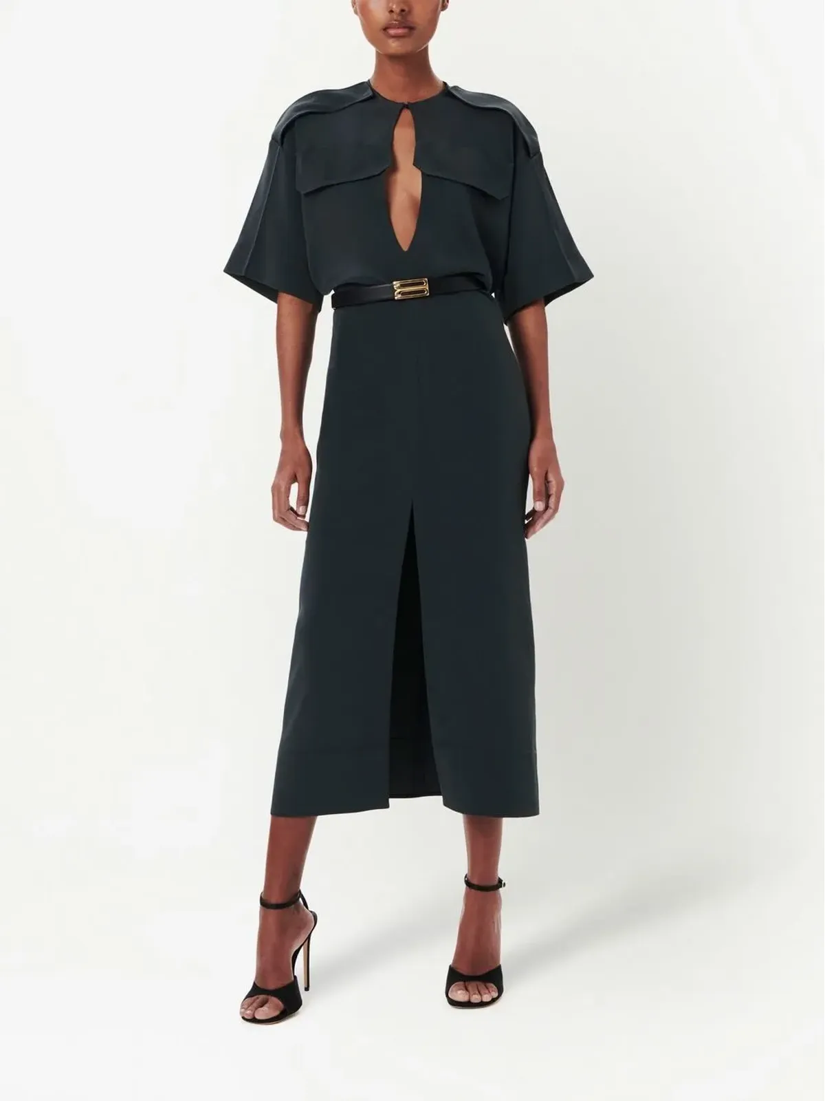 Victoria Beckham ユーティリティディテール ミディドレス - 画像2