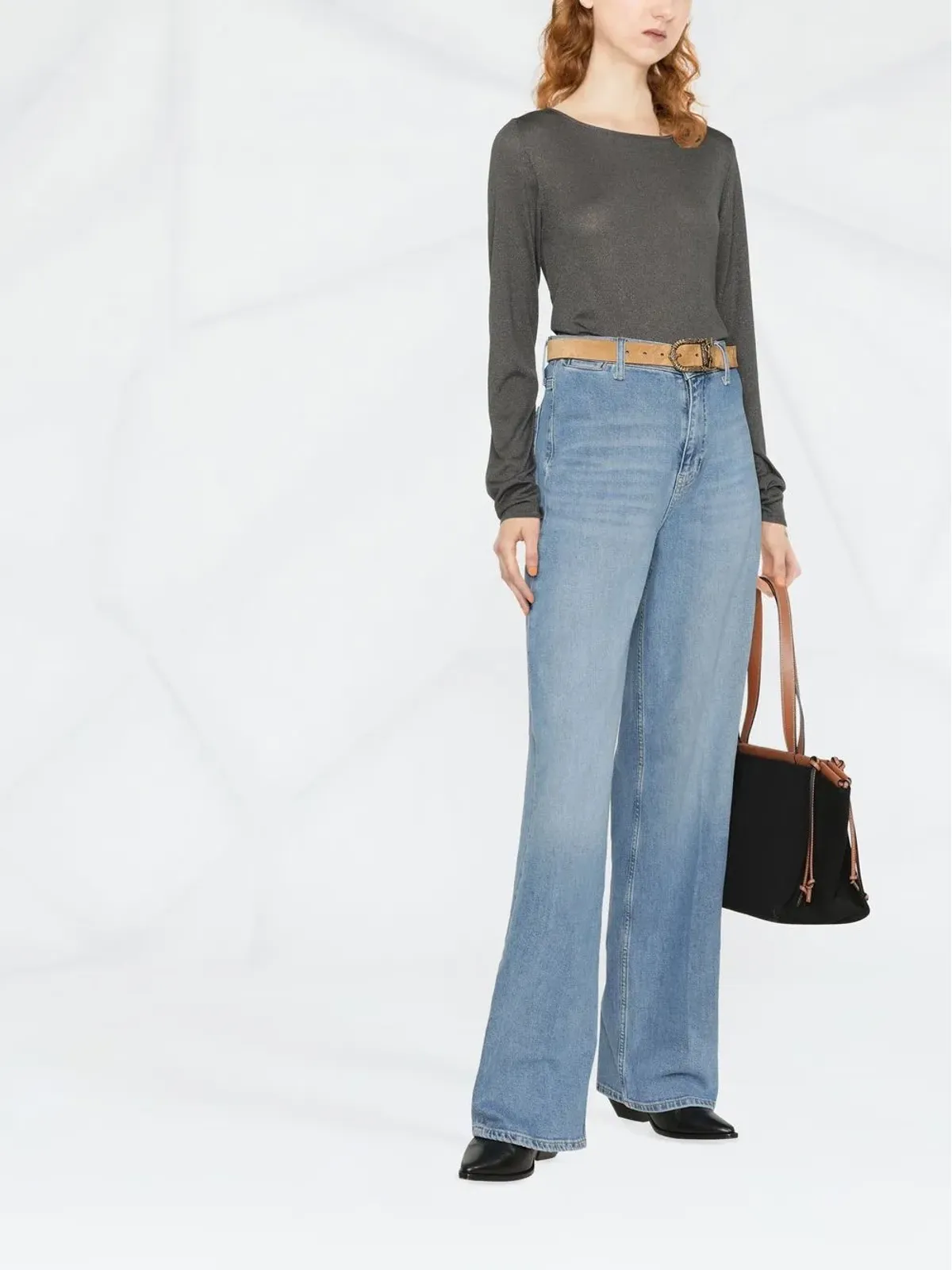 Brunello Cucinelli カシミア混紡ニットトップ - 画像2