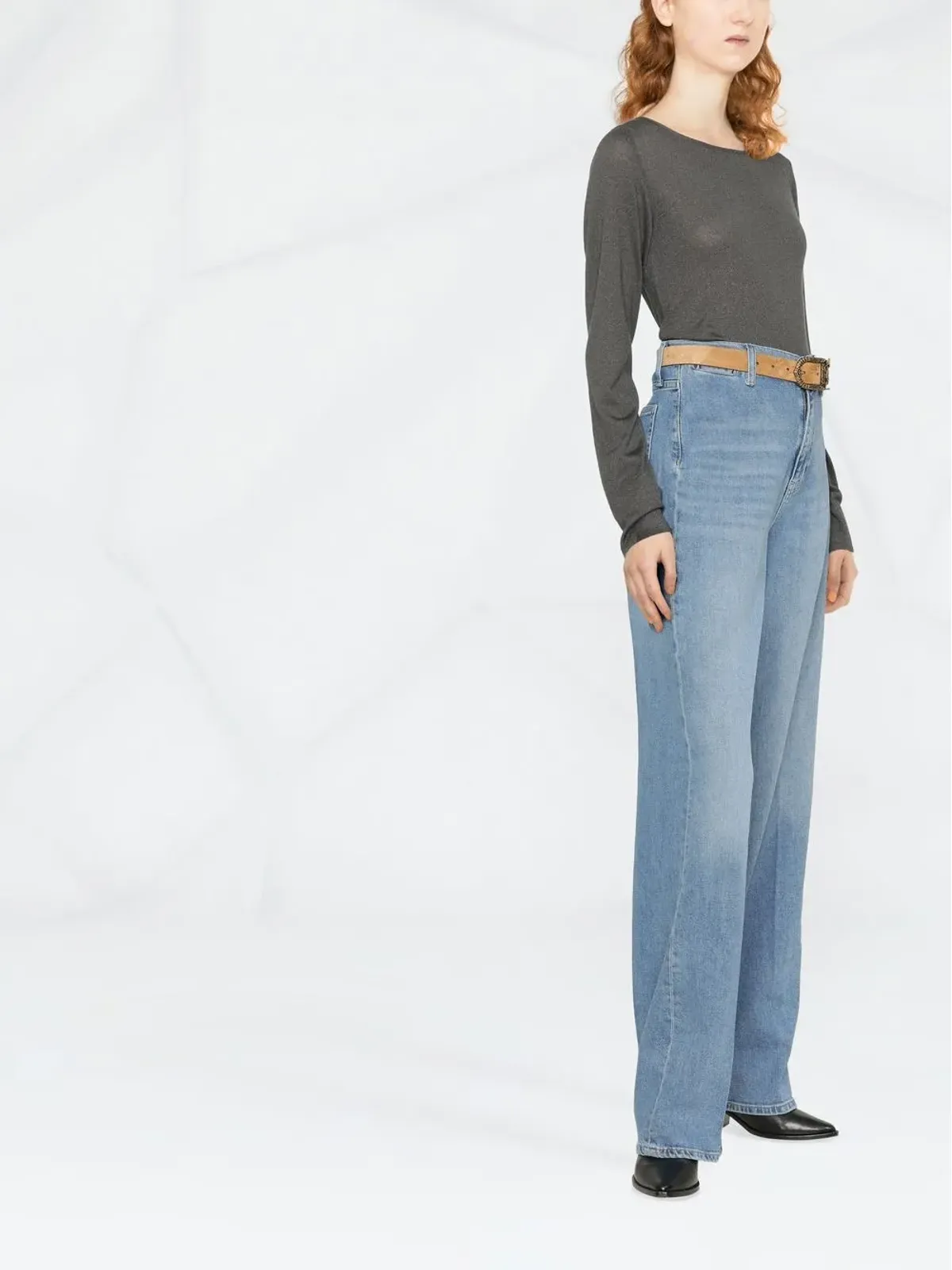 Brunello Cucinelli カシミア混紡ニットトップ - 画像4