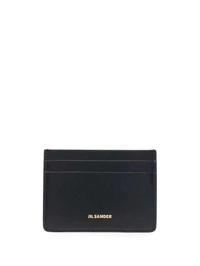 Jil Sander Jil Sander ロゴレタリング レザー カードホルダー - Blackの商品画像