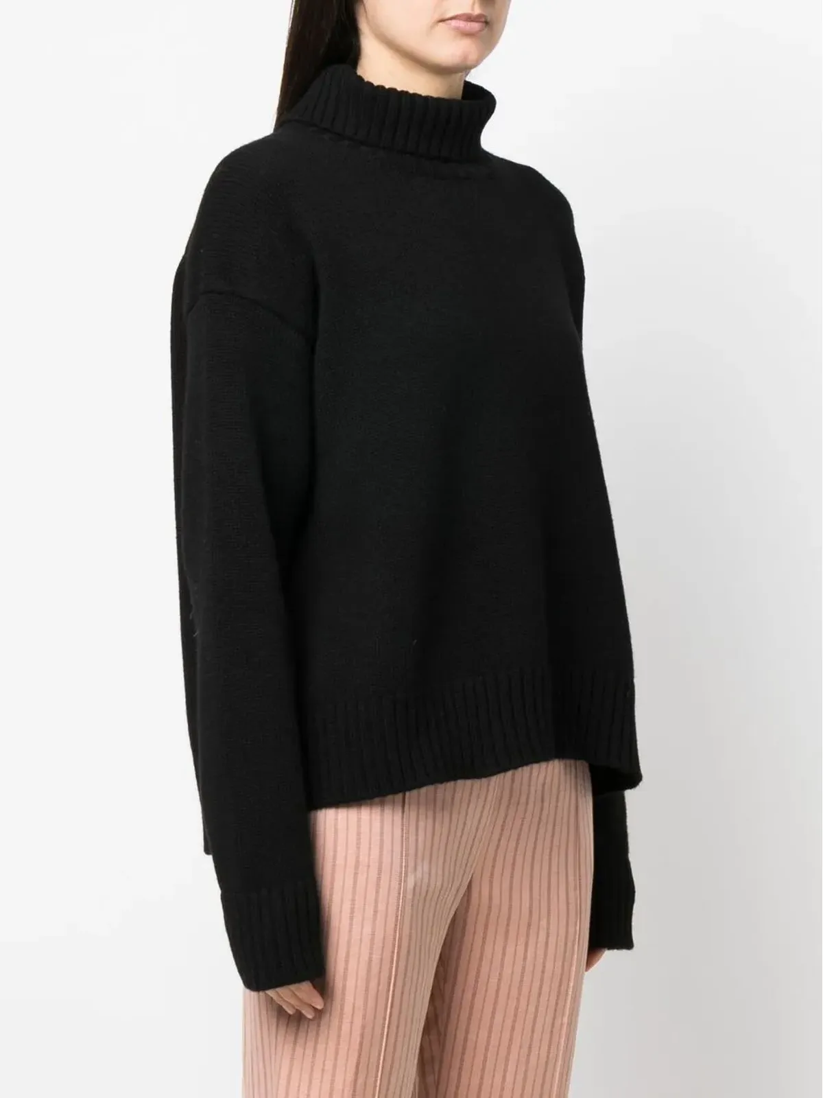 Jil Sander ロールネック・ルーズフィット ジャンパー - 画像3