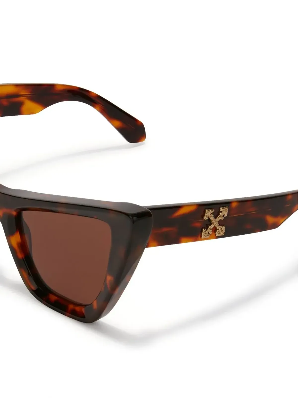 Off-White Eyewear Edvard キャットアイサングラス ブラウン - 画像2