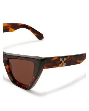 Off-White Eyewear Edvard キャットアイサングラス ブラウン - サムネイル2