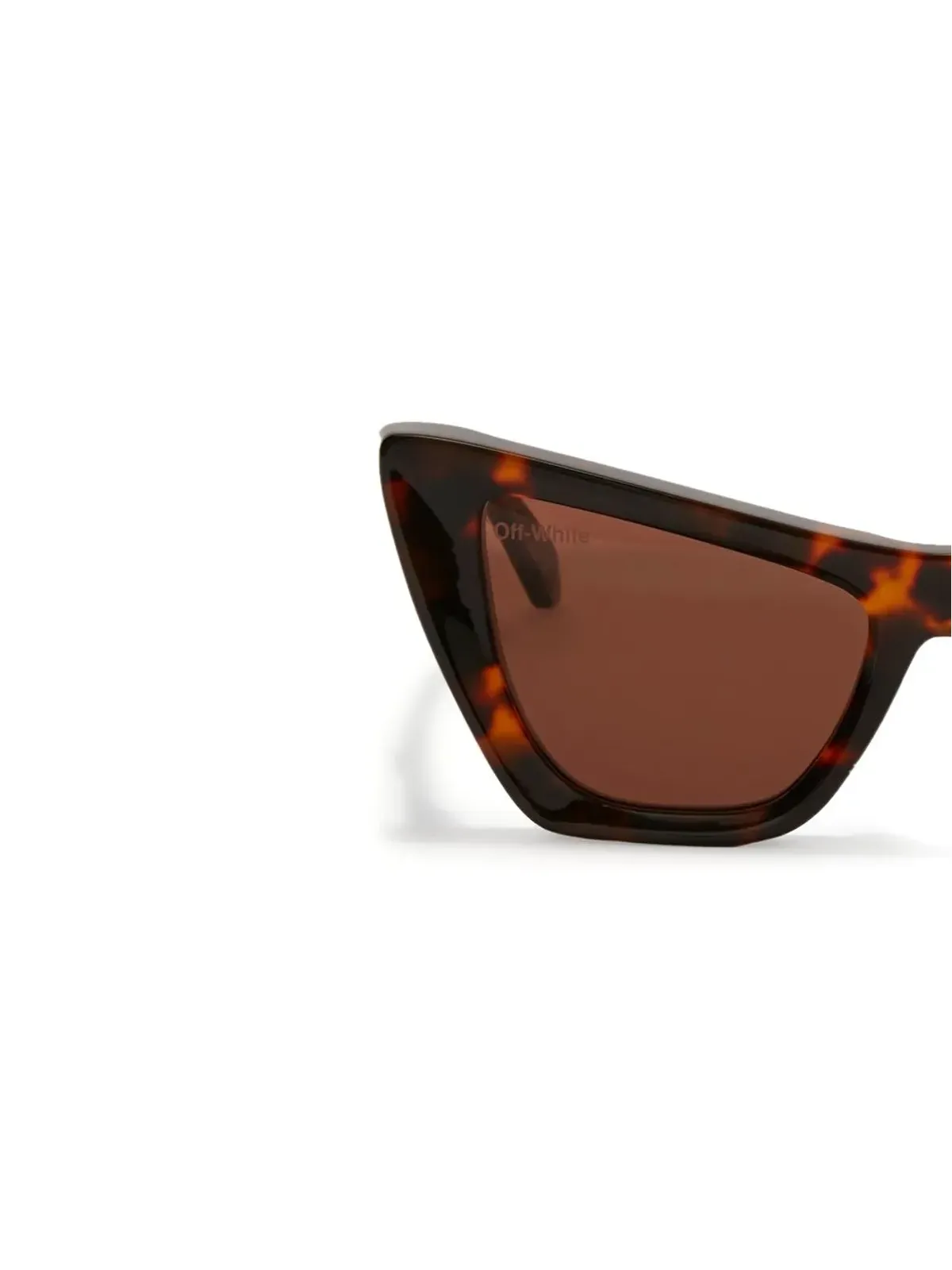 Off-White Eyewear Edvard キャットアイサングラス ブラウン - 画像3