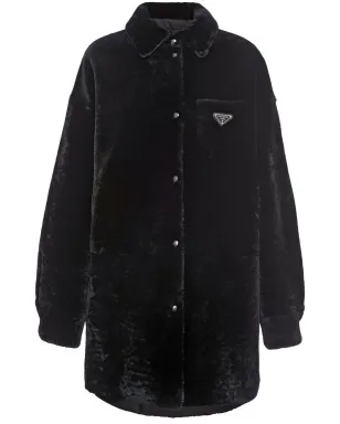 Prada 三角ロゴ リバーシブルコート - サムネイル1