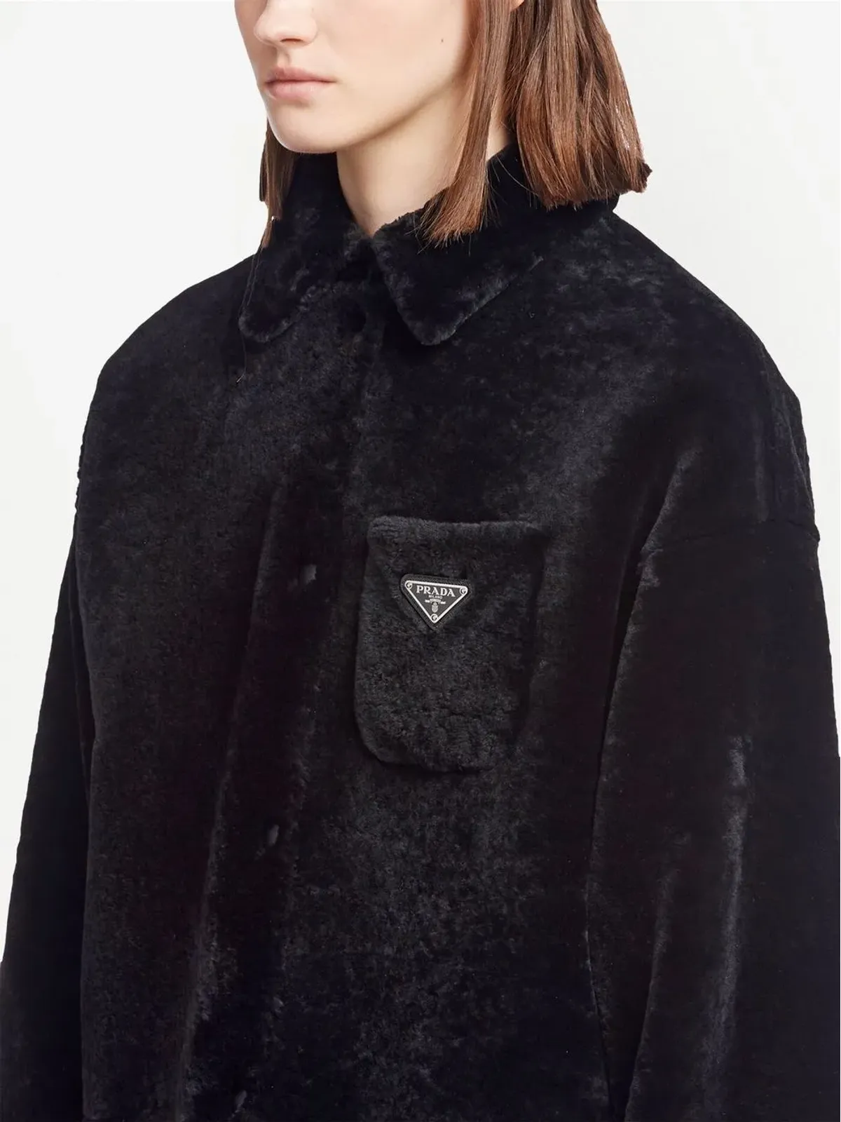 Prada 三角ロゴ リバーシブルコート - 画像5