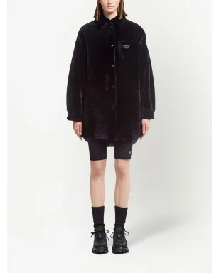 Prada 三角ロゴ リバーシブルコート - サムネイル2