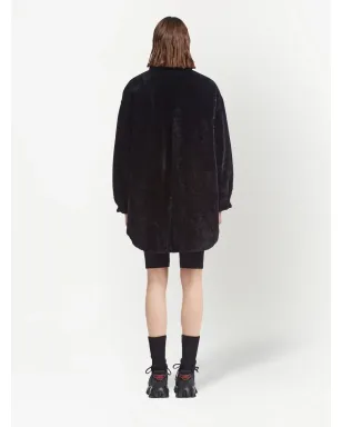 Prada 三角ロゴ リバーシブルコート - サムネイル4