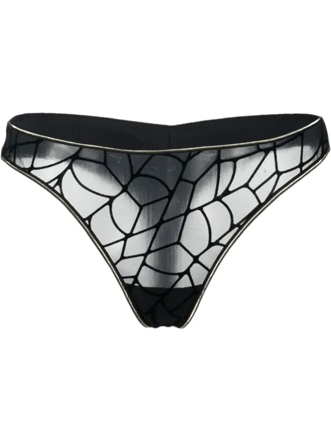 Marlies Dekkers Marlies Dekkers アドベンチュレス刺繍入りシアーTバックの商品画像