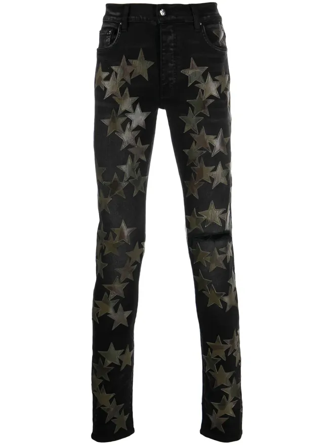 AMIRI AMIRI 星パッチディテール スキニージーンズの商品画像