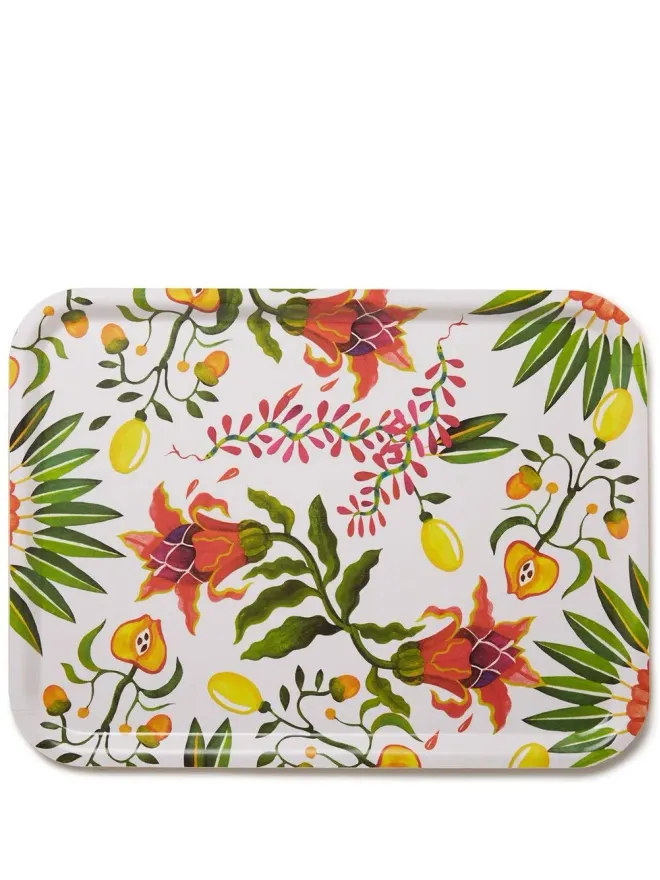La DoubleJ La DoubleJ エデン 花柄プリント 木製トレイの商品画像