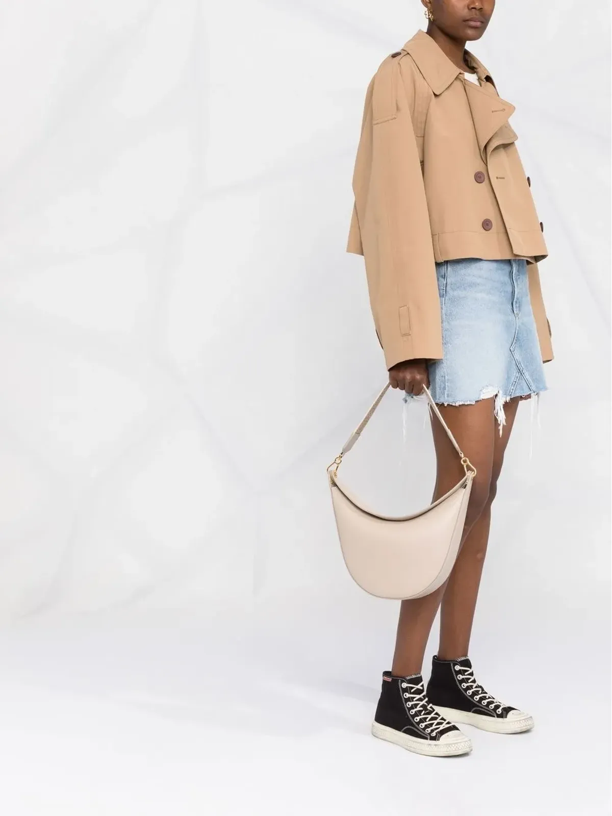 LOEWE Luna曲線ショルダーバッグ - 画像2