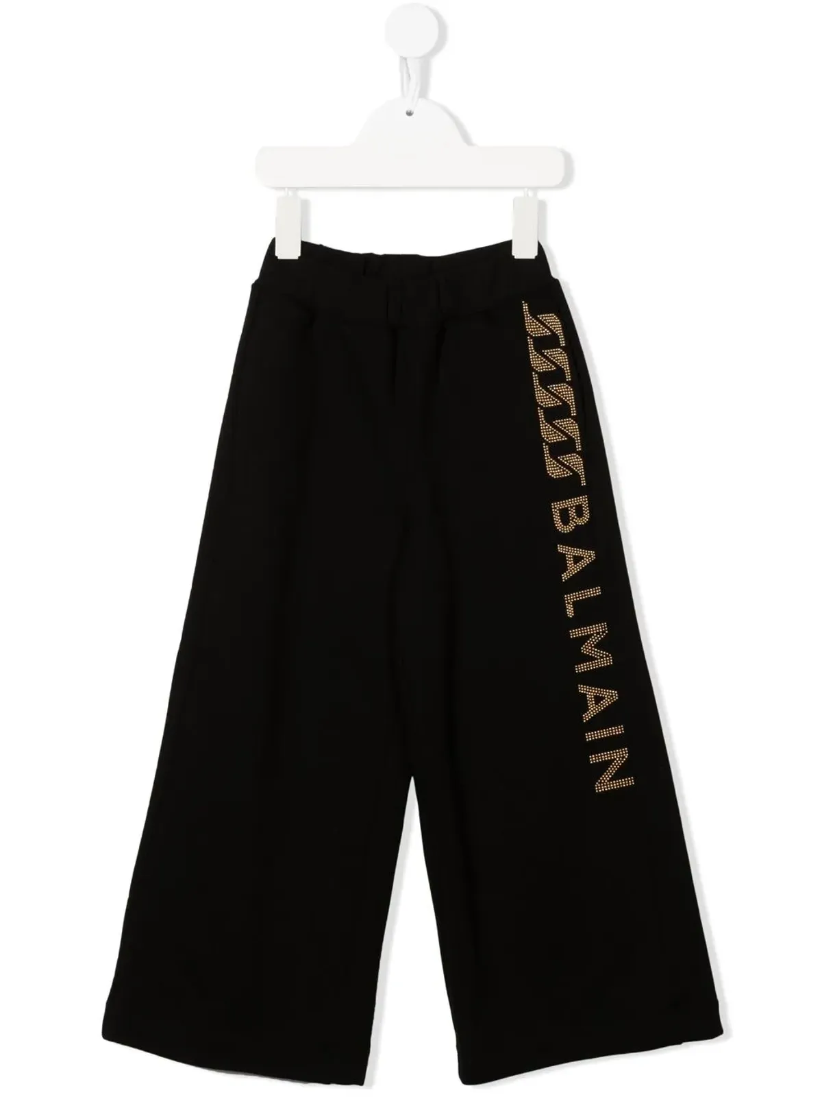Balmain Kids スタッズ付きロゴディテール パンツ - 画像1