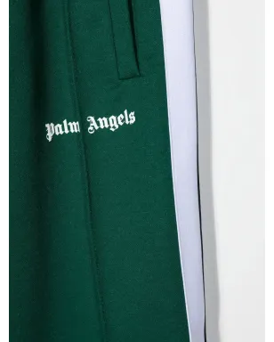 Palm Angels Kids サイドストライプ ロゴ トラックパンツ - サムネイル3