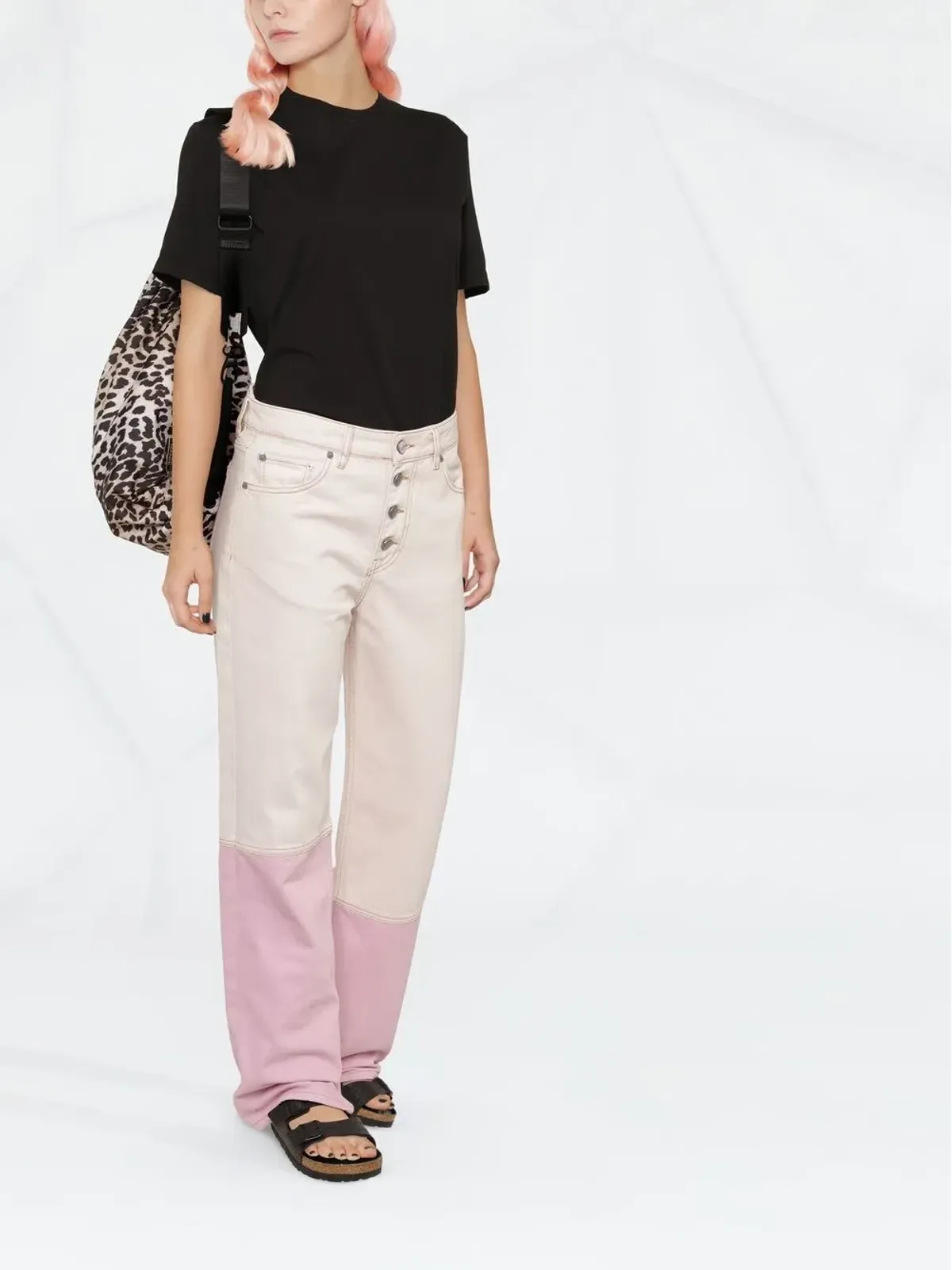 Golden Goose ショートスリーブ コットンTシャツ ブラック - 画像2