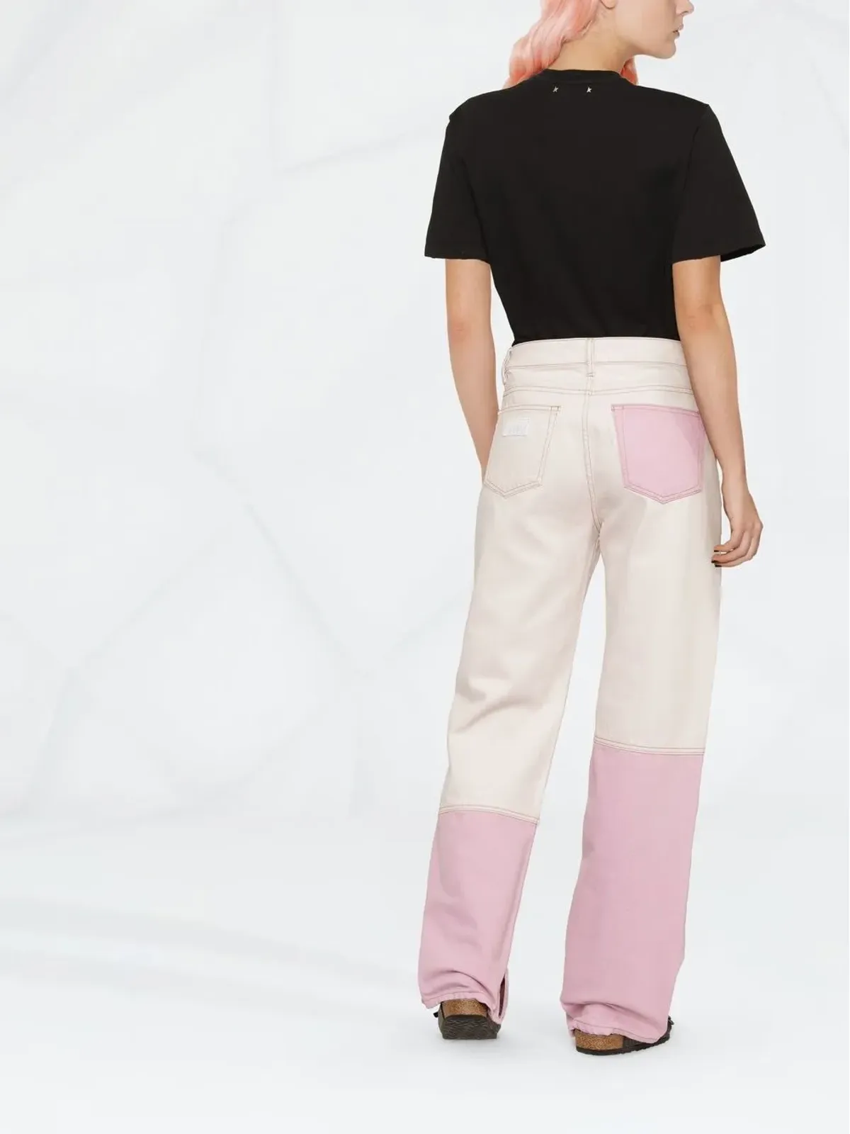 Golden Goose ショートスリーブ コットンTシャツ ブラック - 画像3