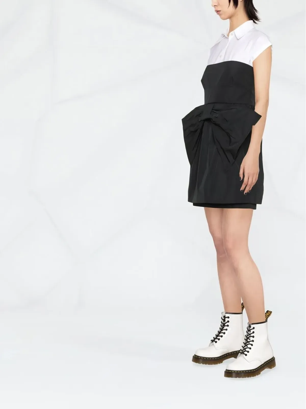 RED Valentino strapless bow-detail minidress - Black - 画像3
