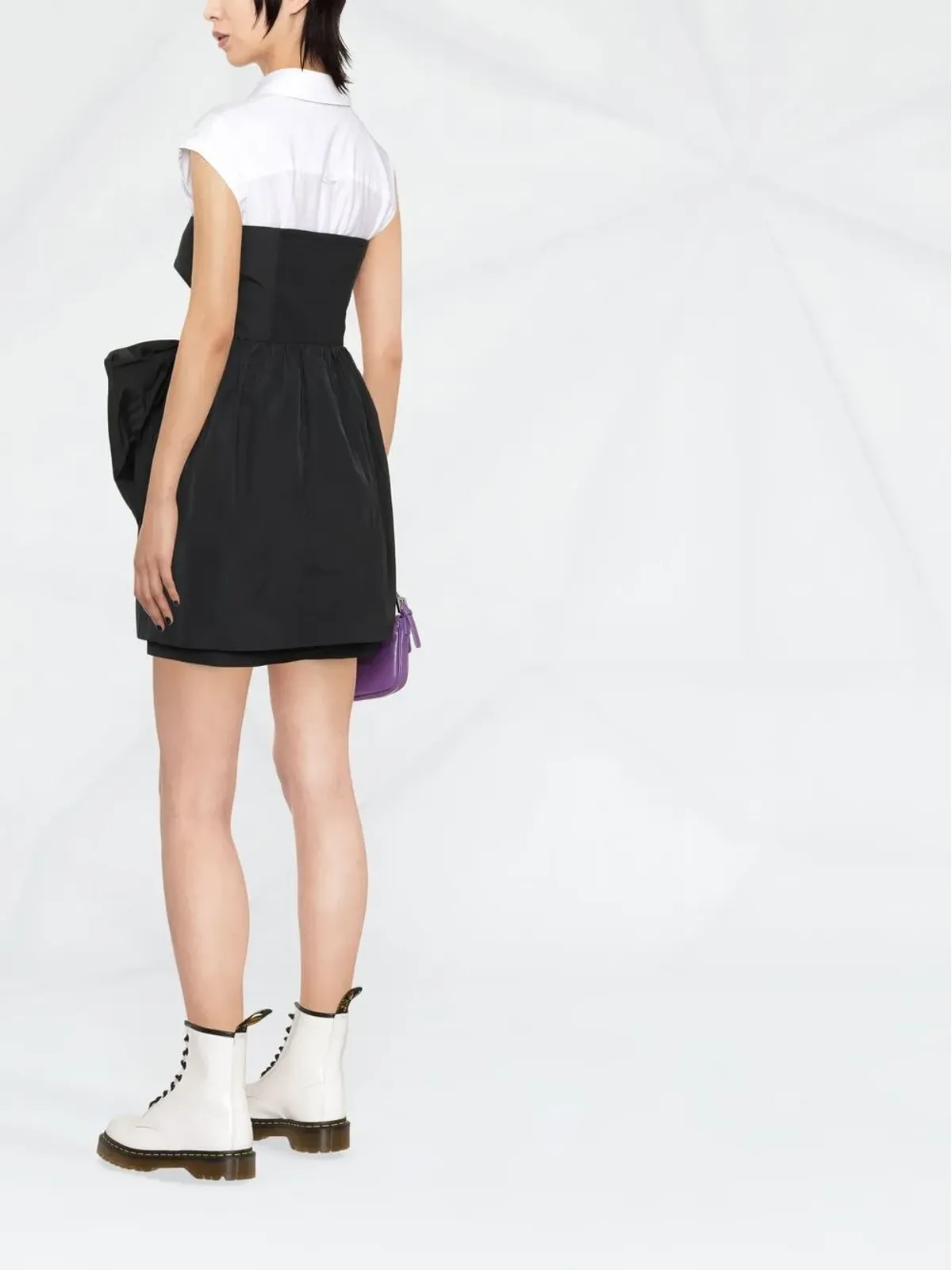 RED Valentino strapless bow-detail minidress - Black - 画像4