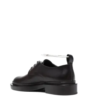 Jil Sander ハードウェアディテール ダービーシューズ ブラック - サムネイル3