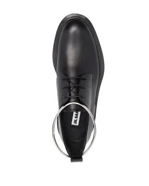 Jil Sander ハードウェアディテール ダービーシューズ ブラック - サムネイル4