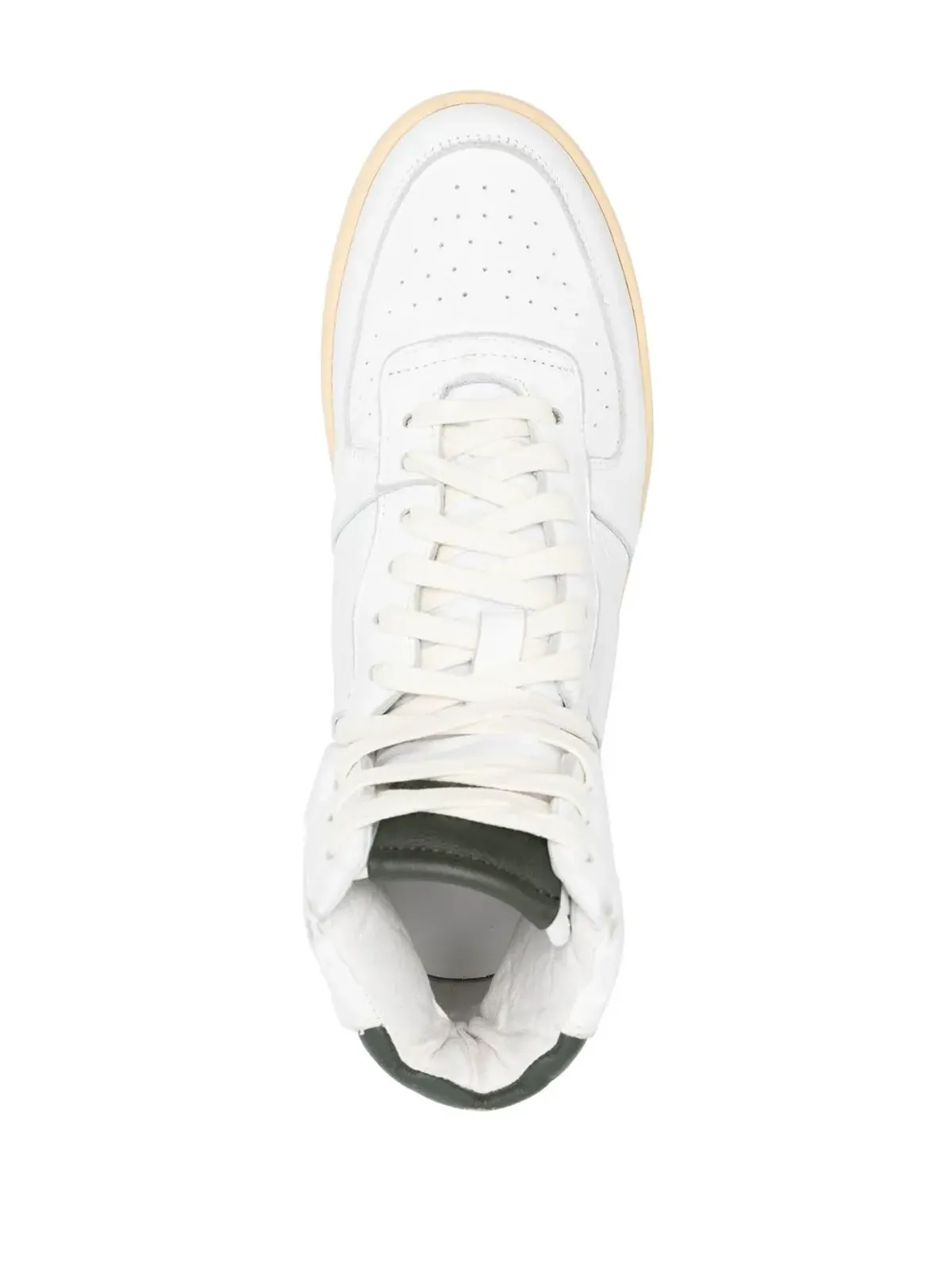 RHUDE ハイトップ レザー スニーカー - ホワイト - 画像4