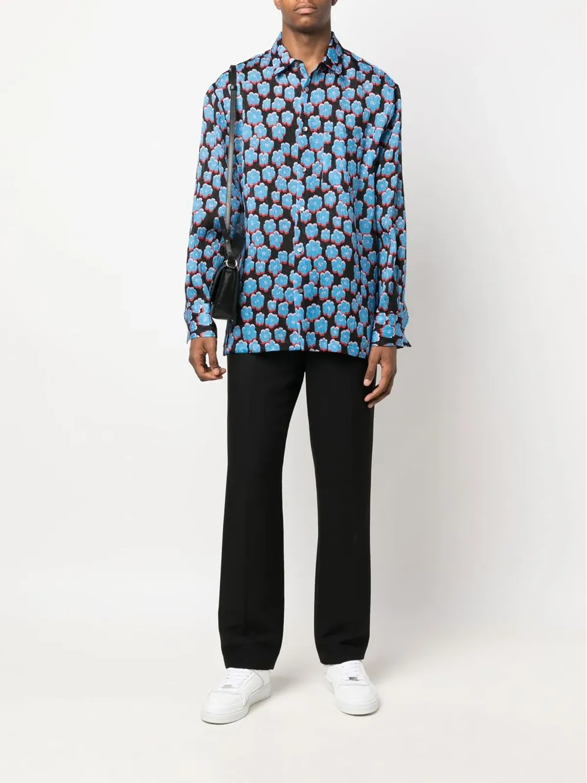 Lanvin 花柄プリント コットンシャツ - ブラック - 画像2